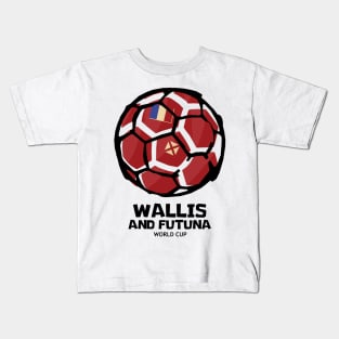 Wallis and Futuna Football Country Flag Kids T-Shirt